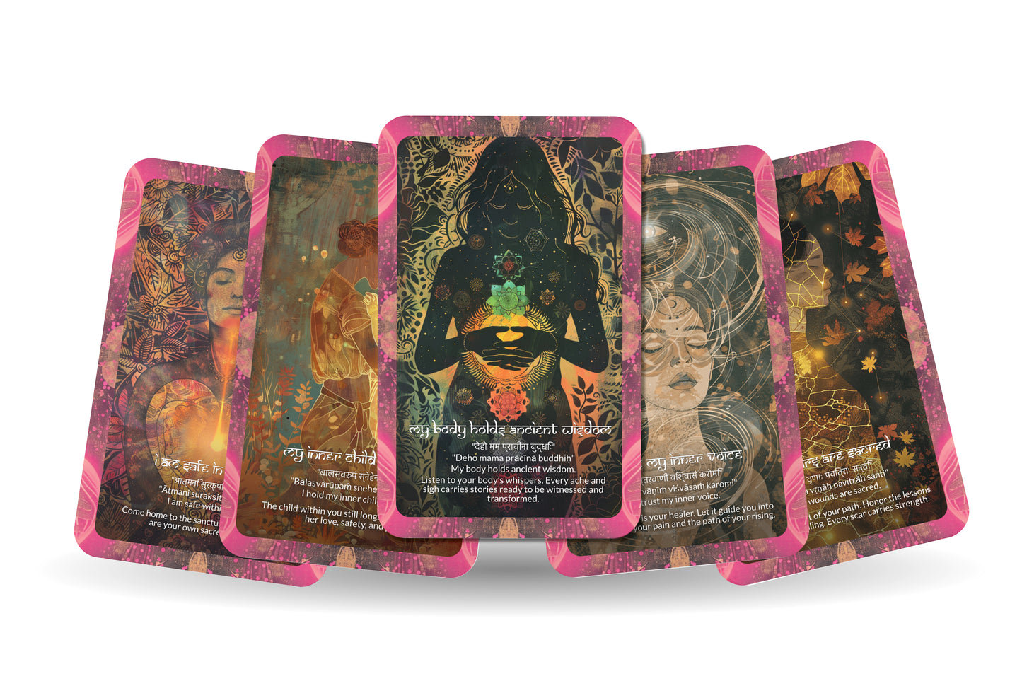 Inner Healing Mantra – A Self-Reclamation Oracle Deck – 22 Oracle Cards – Awakening the Healer Within