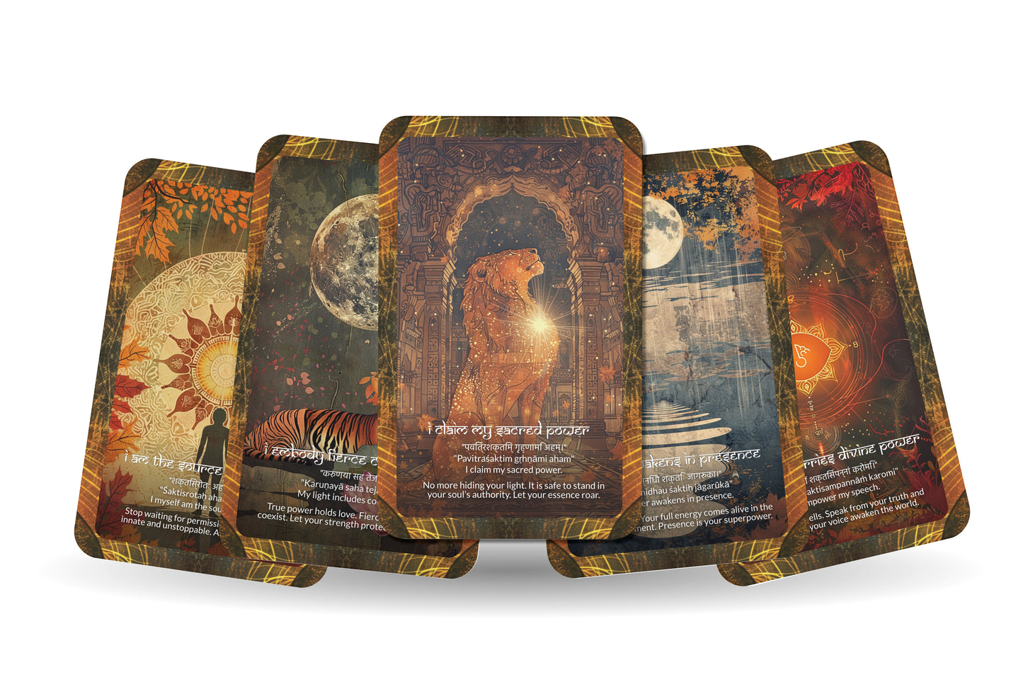 Power Mantra – An Inner Strength Oracle Deck – 22 Oracle Cards – Claiming Your Sacred Authority