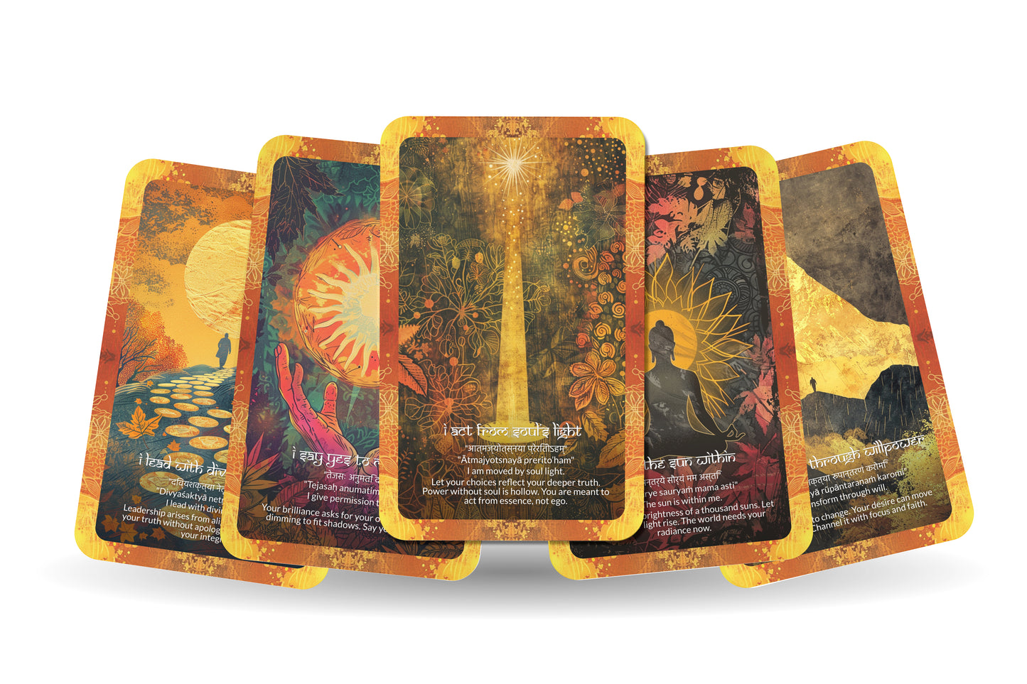Inner Fire Mantra – A Purpose Igniter Oracle Deck – 22 Oracle Cards – Fueling Passion and Power