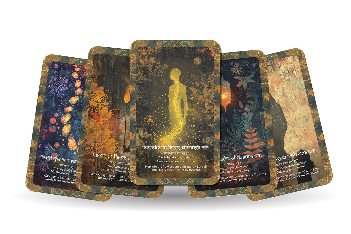 Confidence Mantra – An Inner Power Oracle Deck – 22 Oracle Cards – Radiate Self-Belief and Courage