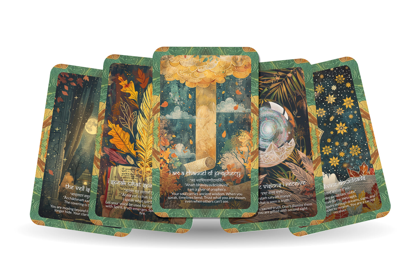 Oracle Mantra – A Divine Message Oracle Deck – 22 Oracle Cards – Channeling Sacred Truths