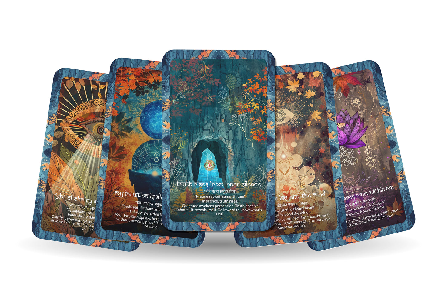 Third Eye Mantra – An Intuition Oracle Deck – 22 Oracle Cards – Awakening the Inner Sight