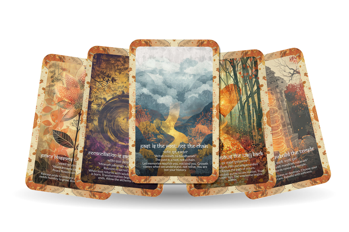 Reconciliation Mantra – A Heart Mending Oracle Deck – 22 Oracle Cards – Healing Through Forgiveness