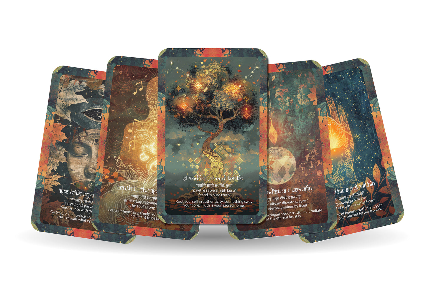 Truth Mantra – A Soul Integrity Oracle Deck – 22 Oracle Cards – Speak, Live, and Be Your Truth