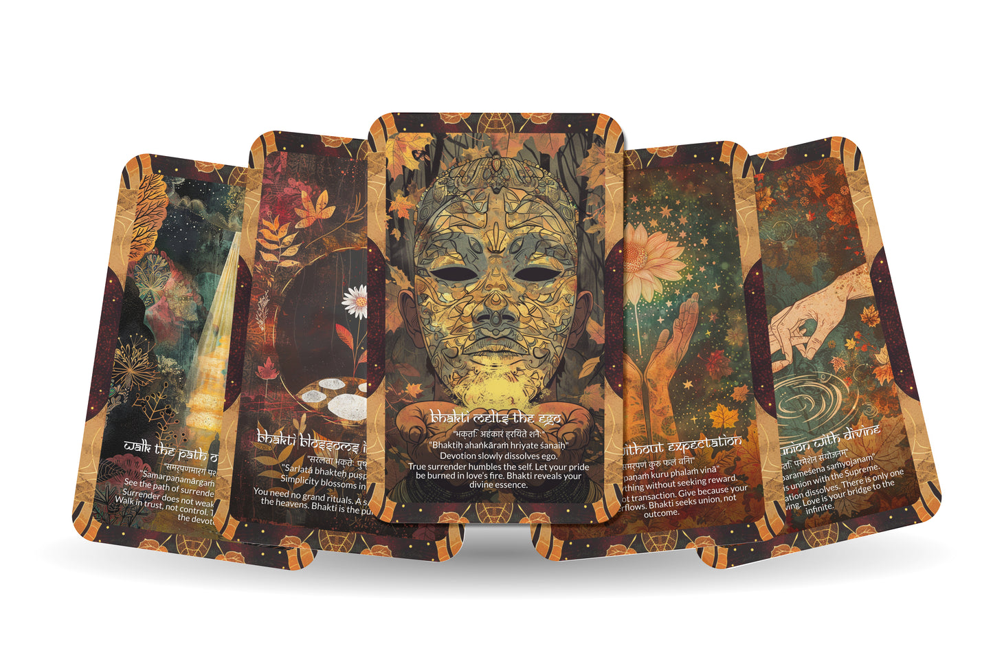 Bhakti Mantra – A Devotional Heart Oracle Deck – 22 Oracle Cards – The Path of Love and Surrender