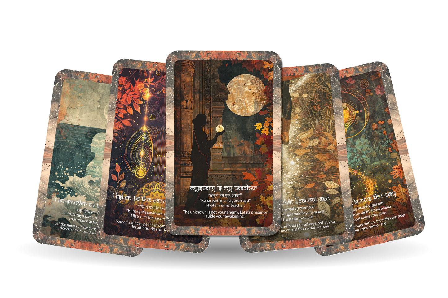 Mystery Mantra – A Hidden Realms Oracle Deck – 22 Oracle Cards – Trusting the Unknown Path