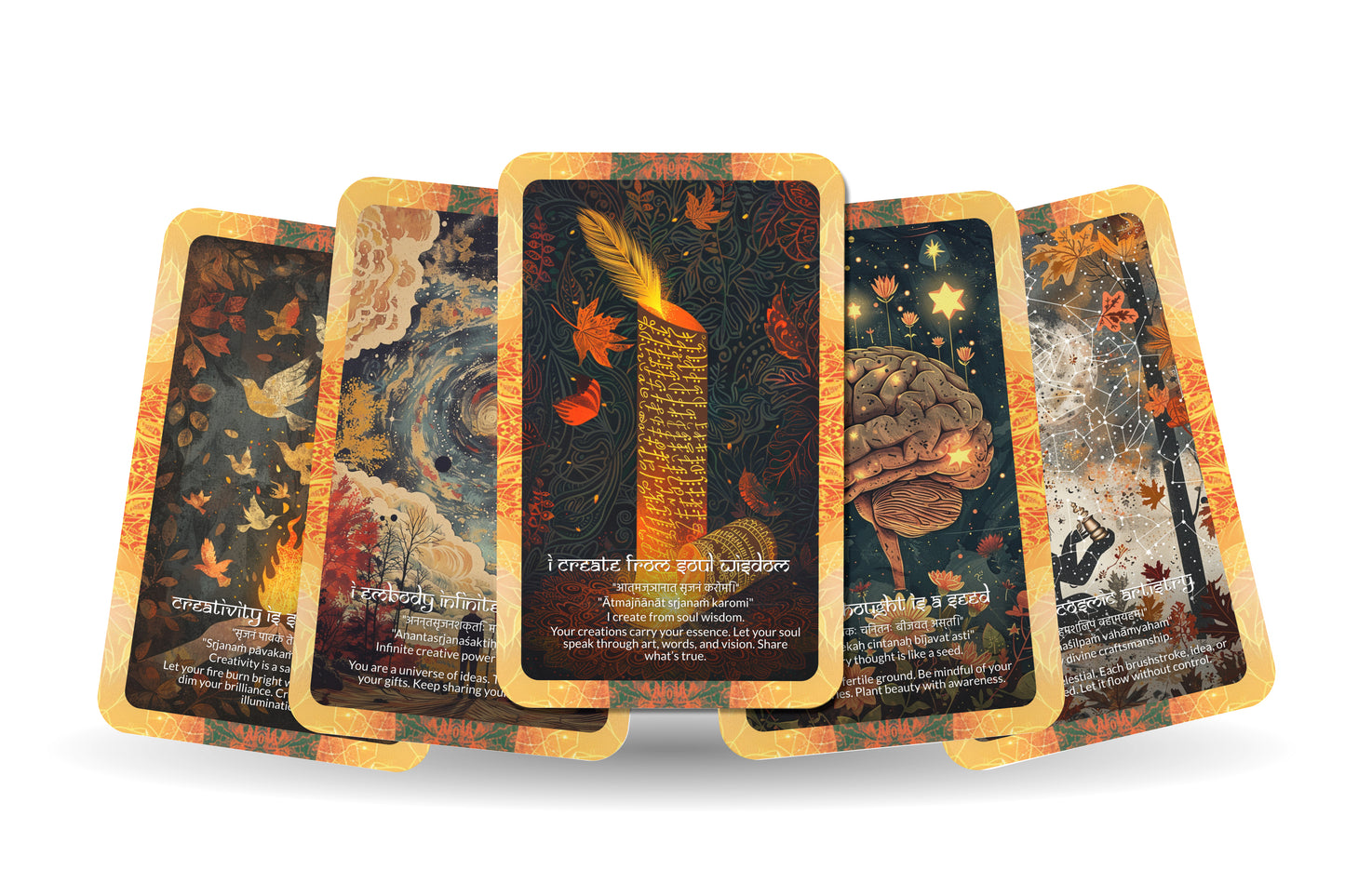 Creativity Mantra – A Soul Expression Oracle Deck – 22 Oracle Cards – Birthing Art from Spirit