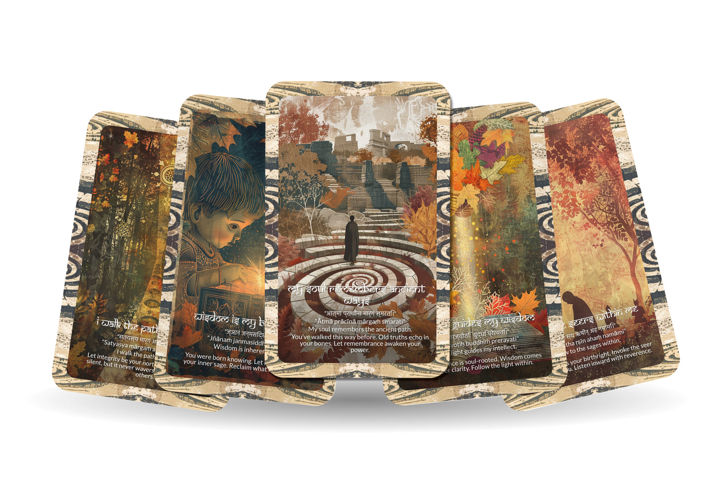 Sage Mantra – A Wisdom Keeper Oracle Deck – 22 Oracle Cards – Guidance from the Ancient Path