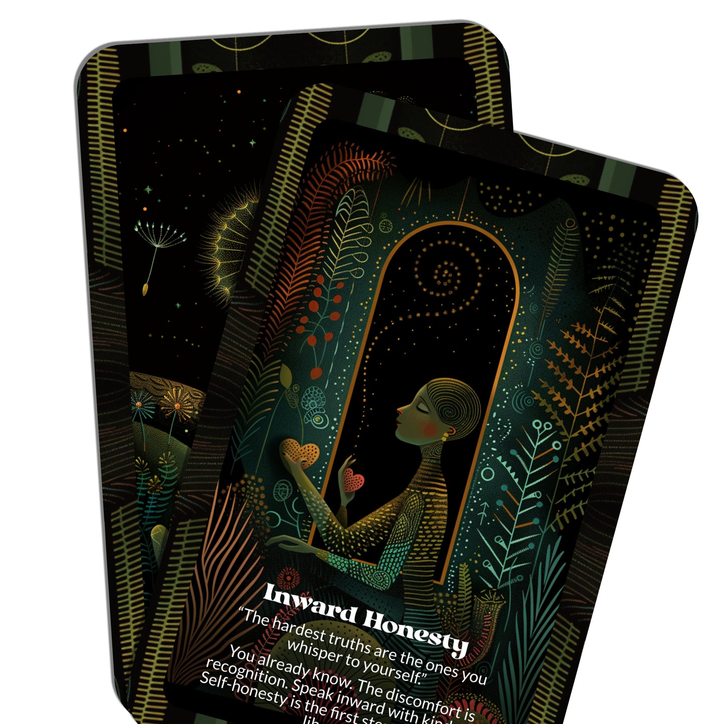 The Gentle Reckoning – A Quiet Truths Oracle Deck – 22 Oracle Cards – Softly Meeting What Must Be Faced