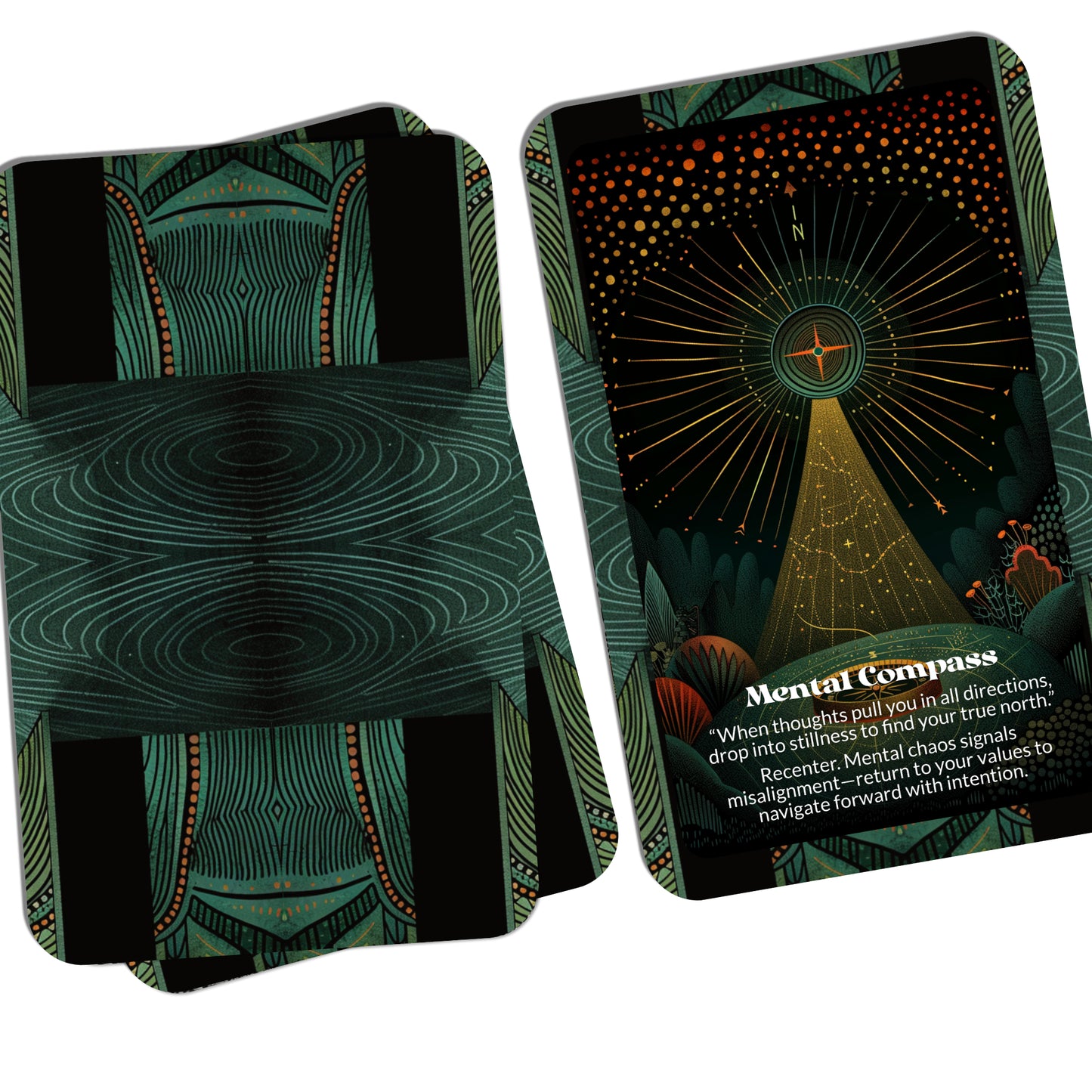Echoes of the Mind – An Introspective Oracle Deck – 22 Oracle Cards – Follow the Trail of Unspoken Thoughts