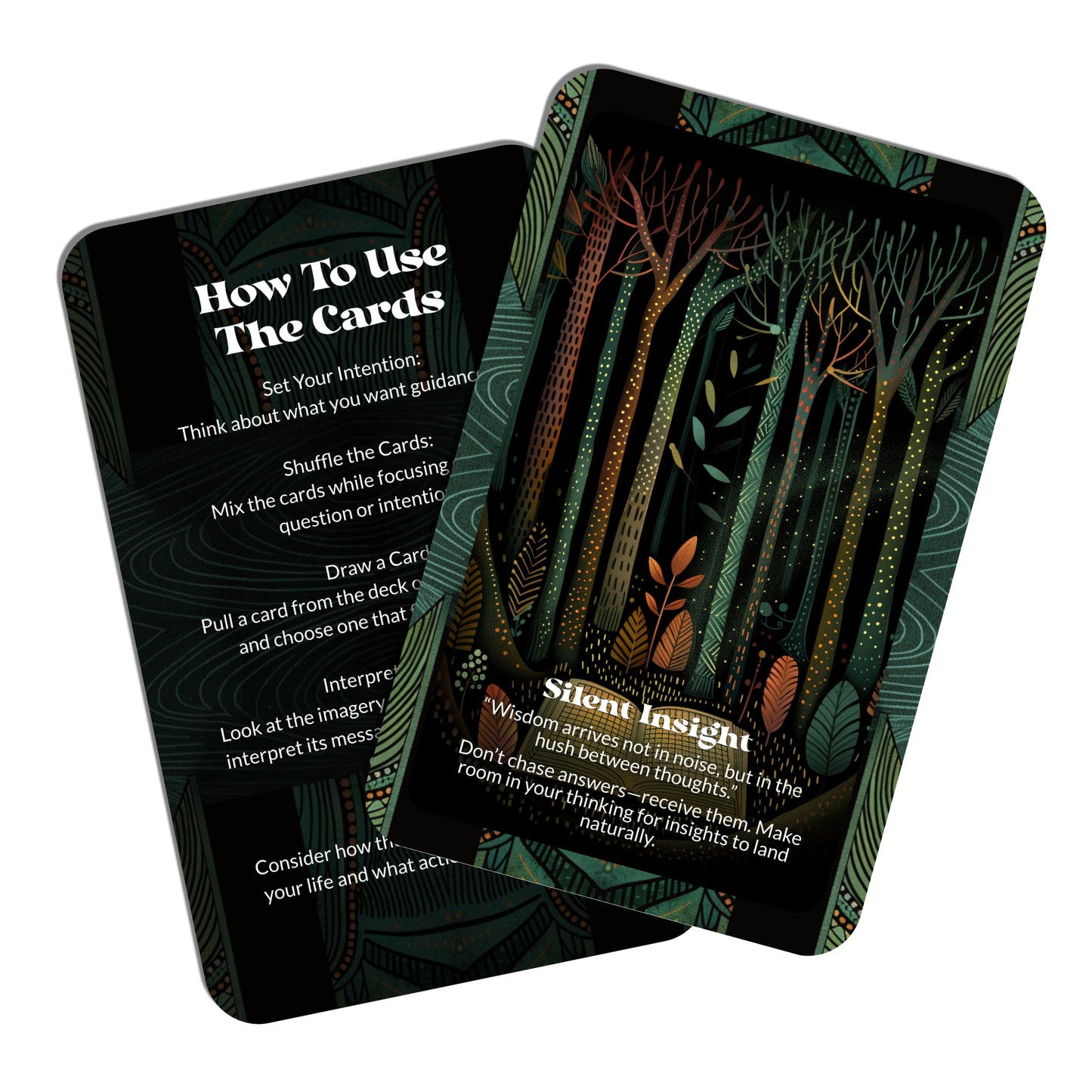 Echoes of the Mind – An Introspective Oracle Deck – 22 Oracle Cards – Follow the Trail of Unspoken Thoughts