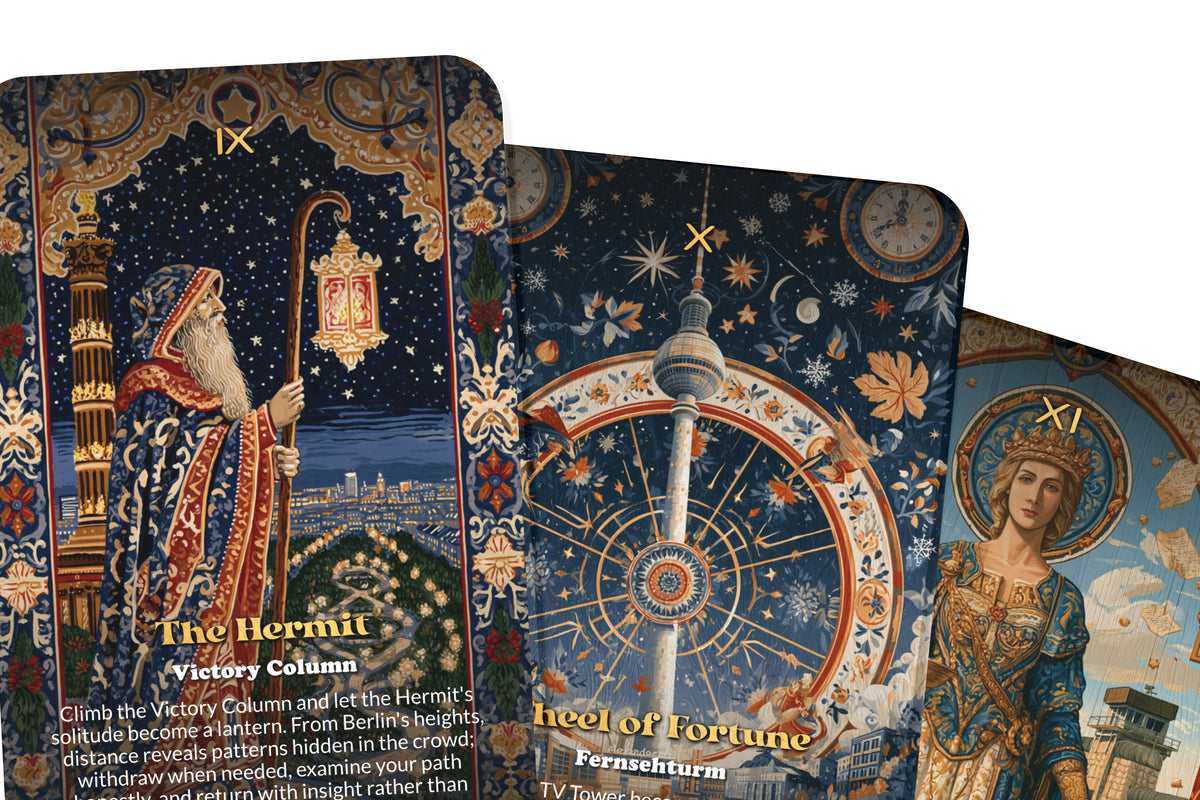 The Tarot of Berlin – A Modern History Tarot Deck – 22 Tarot Cards – Transformation Through Germany’s Cultural Heart