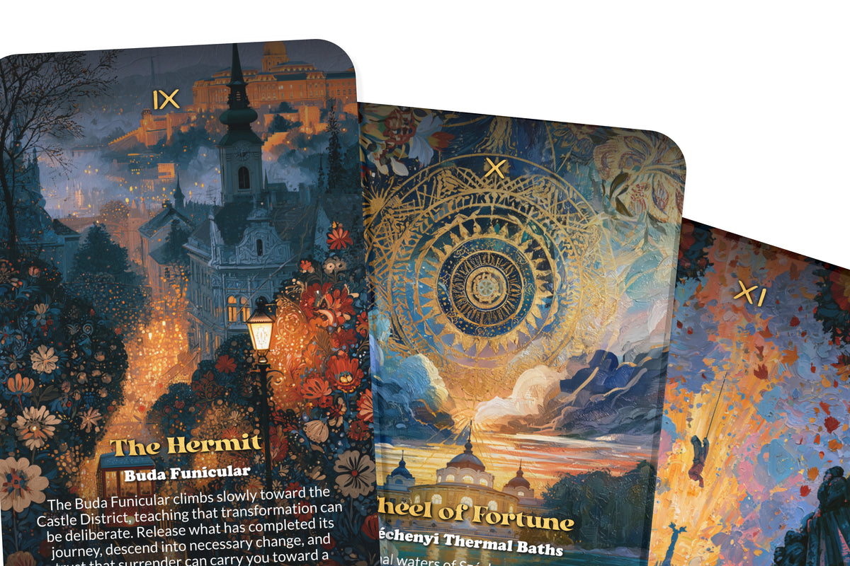 The Tarot of Budapest – A Danube Mysticism Tarot Deck – 22 Tarot Cards – Thermal Waters and Hungarian Heritage