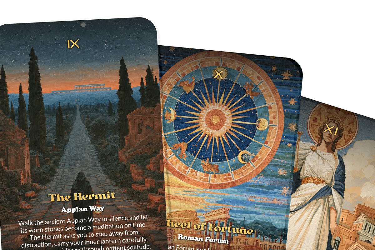 The Tarot of Rome – An Ancient Roman Tarot Deck – 22 Tarot Cards – Empire, Mythology, and Eternal City Wisdom