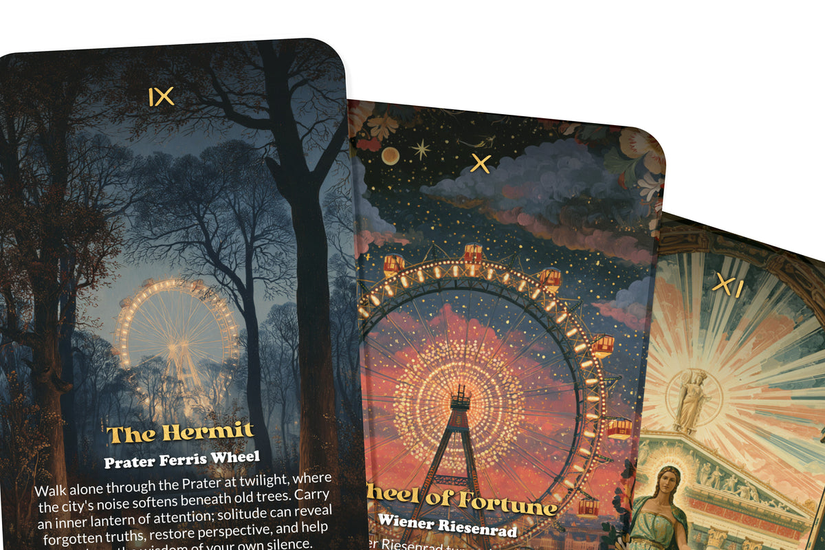 The Tarot of Vienna – An Imperial Austrian Tarot Deck – 22 Tarot Cards – Palaces, Music, and Habsburg Heritage