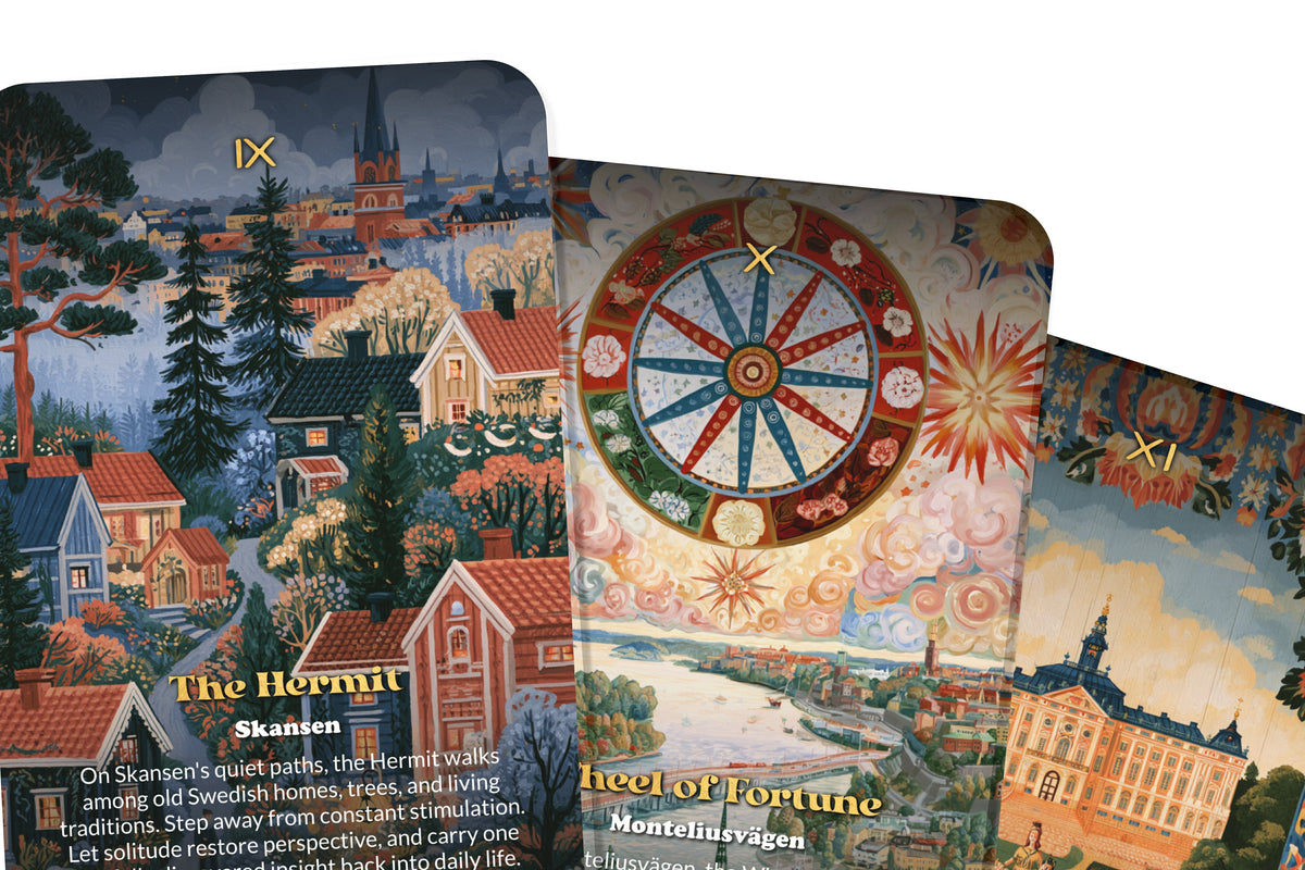 The Tarot of Stockholm – A Nordic Archipelago Tarot Deck – 22 Tarot Cards – Islands, Sea, and Scandinavian Wisdom