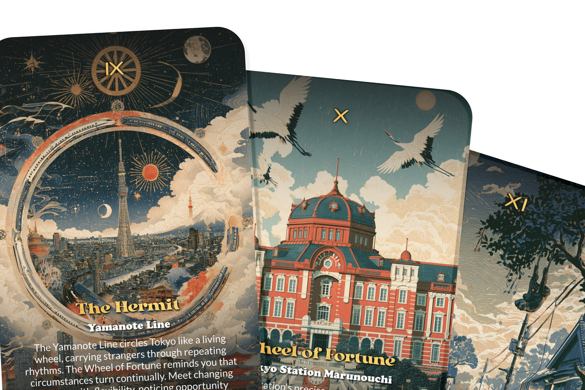 The Tarot of Tokyo – A Japanese Future Tarot Deck – 22 Tarot Cards – Ancient Traditions and Modern Energy