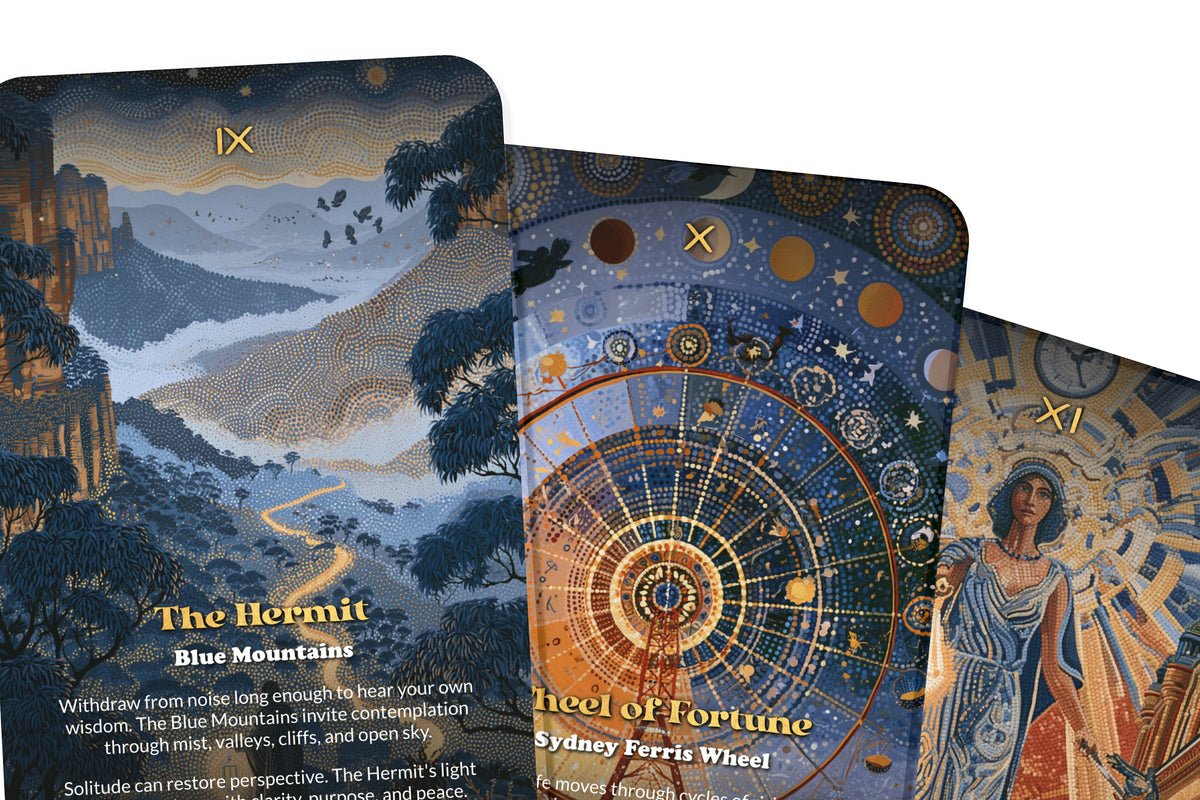 The Tarot of Sydney – An Australian Coastal Tarot Deck – 22 Tarot Cards – Harbour, Ocean, and Aboriginal Heritage