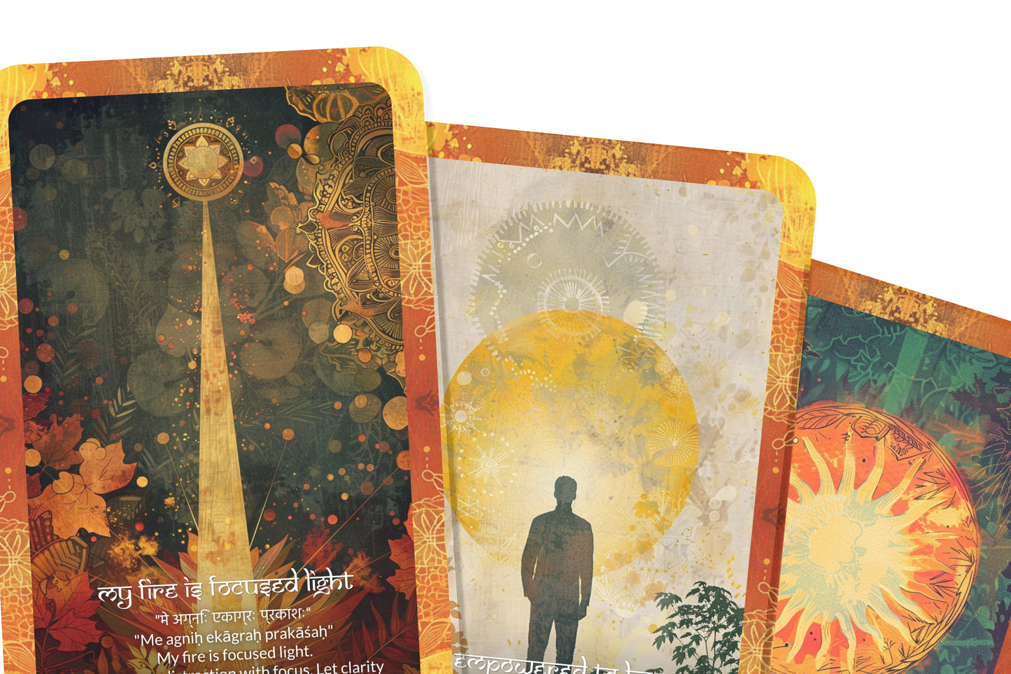 Inner Fire Mantra – A Purpose Igniter Oracle Deck – 22 Oracle Cards – Fueling Passion and Power