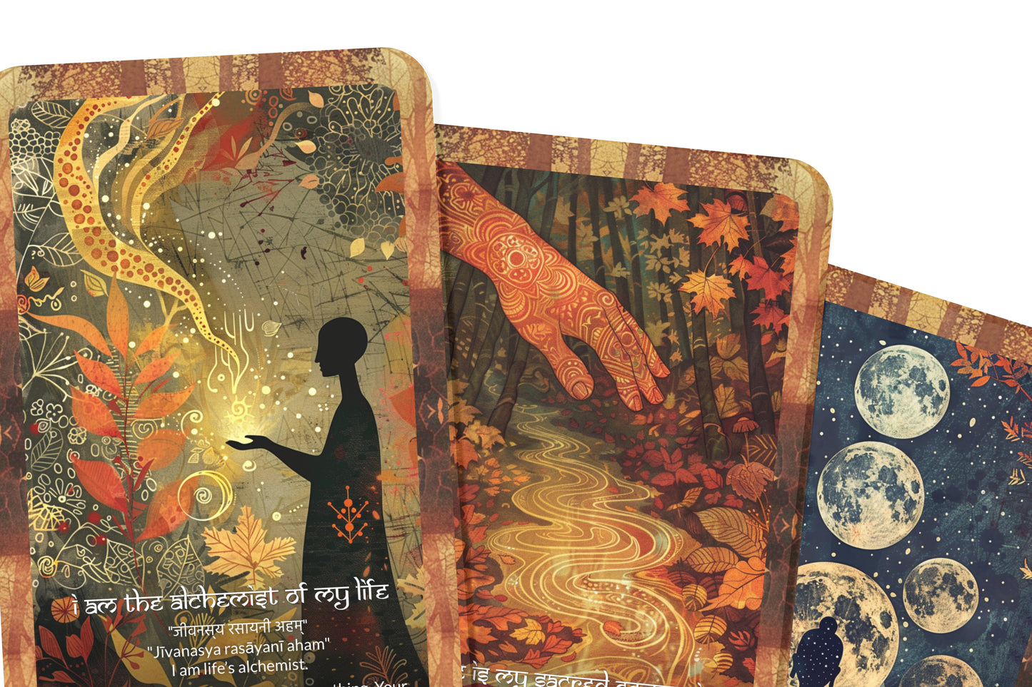 Transformation Mantra – An Alchemy Oracle Deck – 22 Oracle Cards – Evolve Through Fire and Light