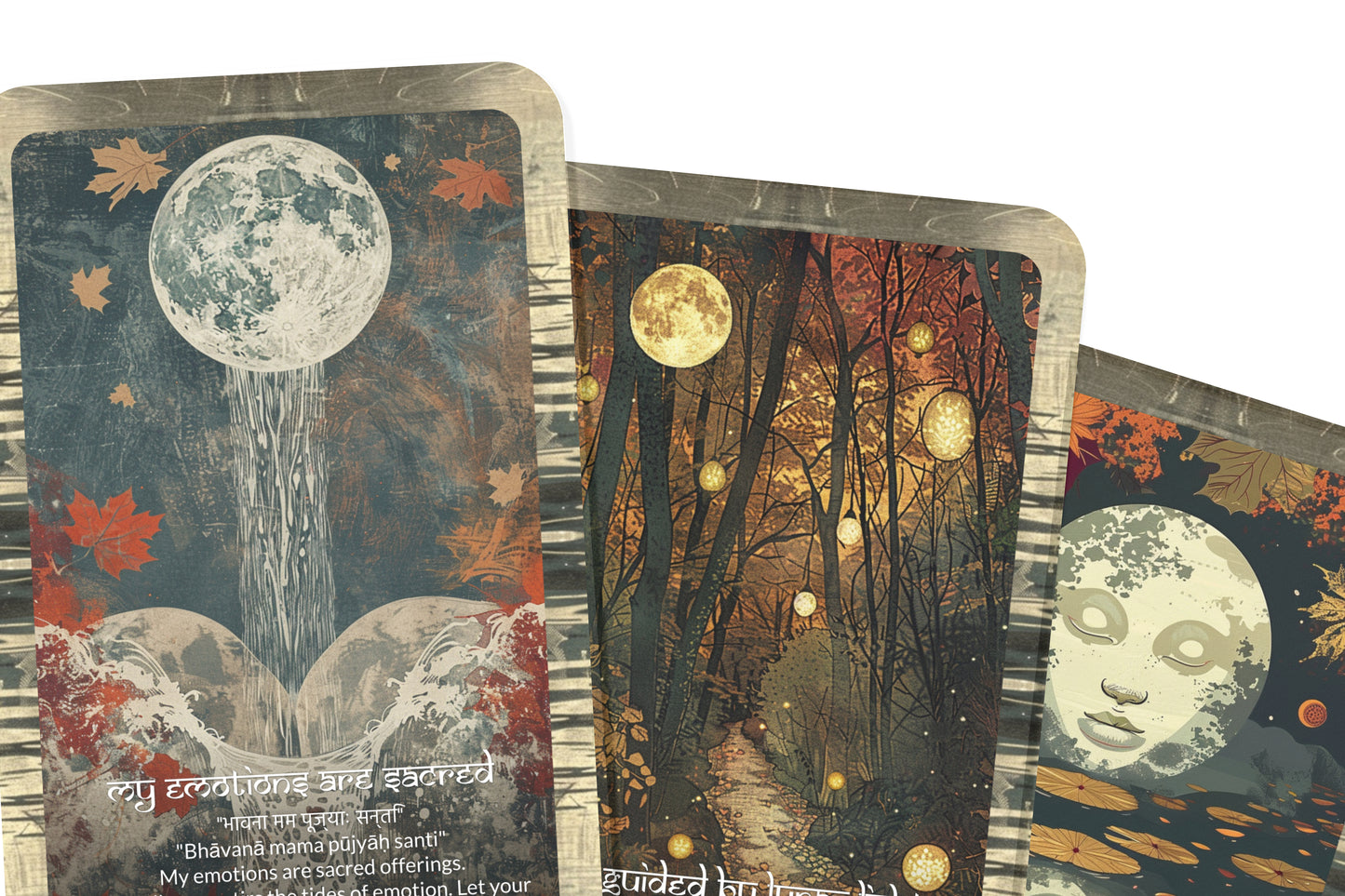 Full Moon Mantra – A Lunar Oracle Deck – 22 Oracle Cards – Illumination, Completion, and Release