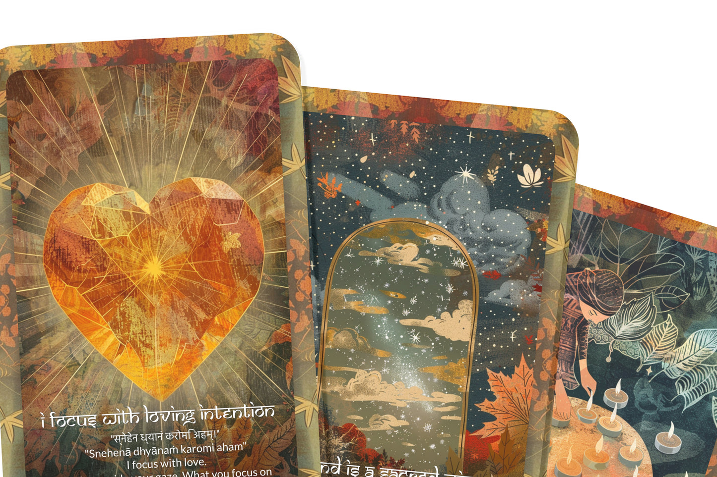 Focus Mantra – A Clarity Oracle Deck – 22 Oracle Cards – Centering the Mind and Intention