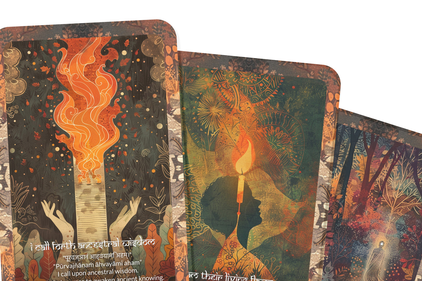 Ancestor Mantra – A Lineage Wisdom Oracle Deck – 22 Oracle Cards – Honoring Roots and Spirit Guides