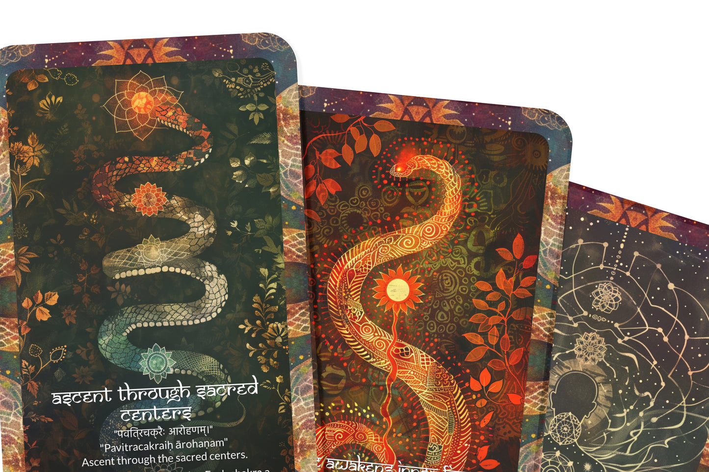 Kundalini (Serpent) Mantra – A Spiritual Awakening Oracle Deck – 22 Oracle Cards – Rise of the Coiled Power