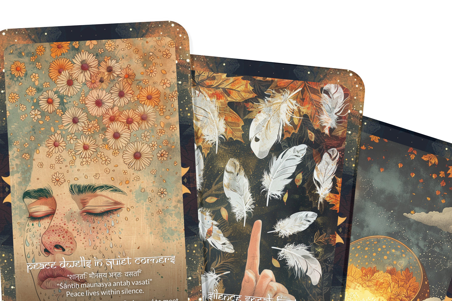 Silence Mantra – A Stillness Oracle Deck – 22 Oracle Cards – Truth in the Quiet Spaces