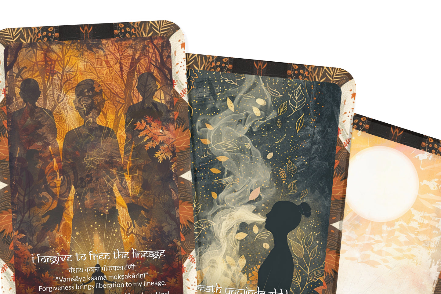 Karma-Clearing Mantra – A Liberation Oracle Deck – 22 Oracle Cards – Releasing Past Energies