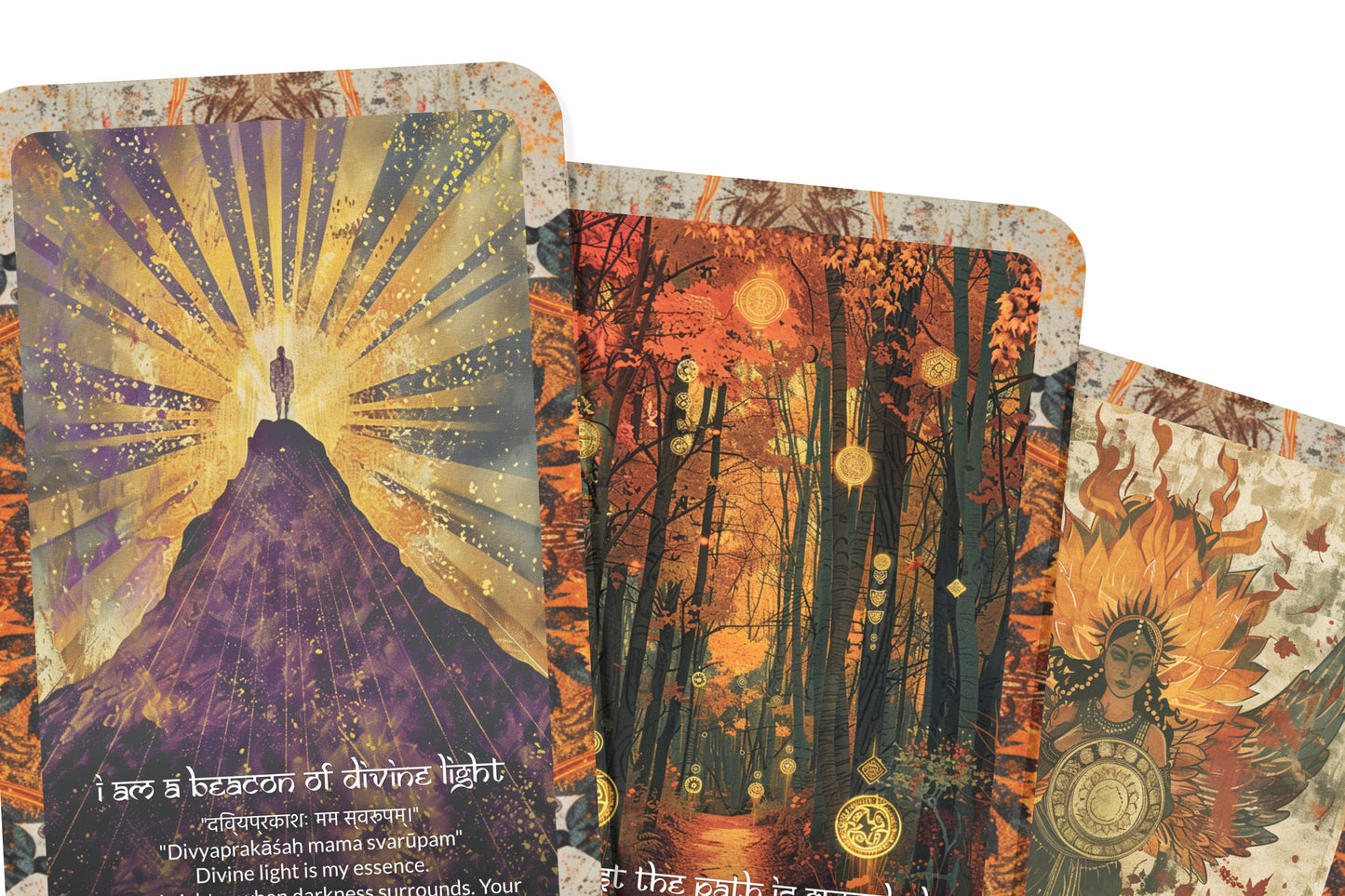 Protection Mantra – A Sacred Shield Oracle Deck – 22 Oracle Cards – Boundaries of Light and Energy