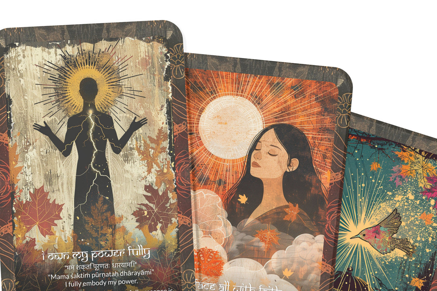 Empowerment Mantra – A Soul Strength Oracle Deck – 22 Oracle Cards – Rise into Your Full Potential