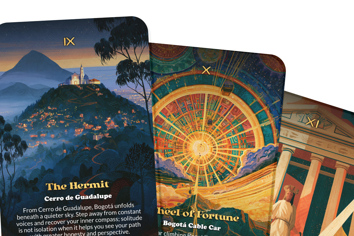 The Tarot of Bogotá – An Andean Heritage Tarot Deck – 22 Tarot Cards – Mysteries of Colombia’s Mountain Capital