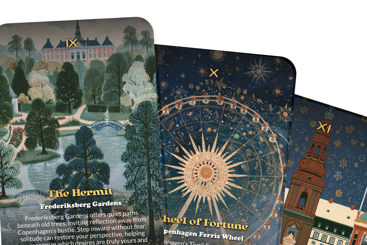 The Tarot of Copenhagen – A Nordic Heritage Tarot Deck – 22 Tarot Cards – Sea Legends and Scandinavian Spirit