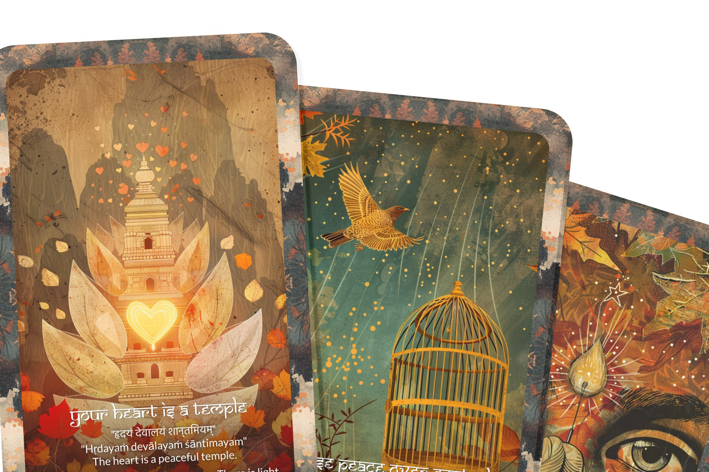 Peace Mantra – A Tranquility Oracle Deck – 22 Oracle Cards – Calm, Clarity, and Presence