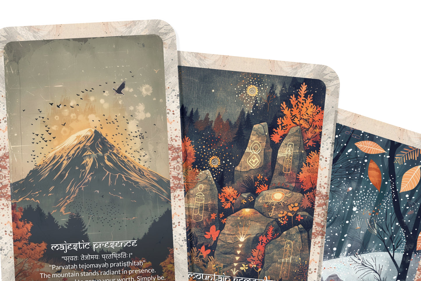 Mountain Mantra – A Resilience Oracle Deck – 22 Oracle Cards – Stability, Strength, and Stillness