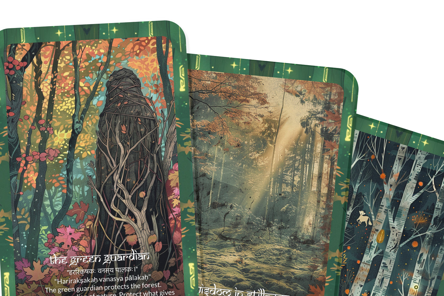 Forest Mantra – A Nature Spirit Oracle Deck – 22 Oracle Cards – Whispers from the Green World