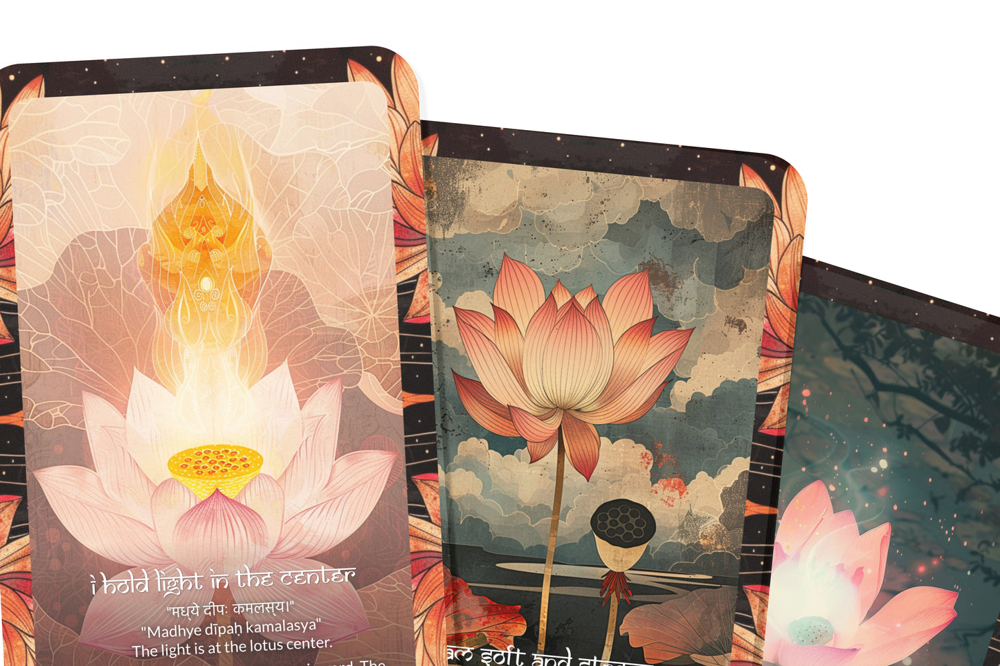 Lotus Mantra – A Spiritual Growth Oracle Deck – 22 Oracle Cards – Rising Through Sacred Mud