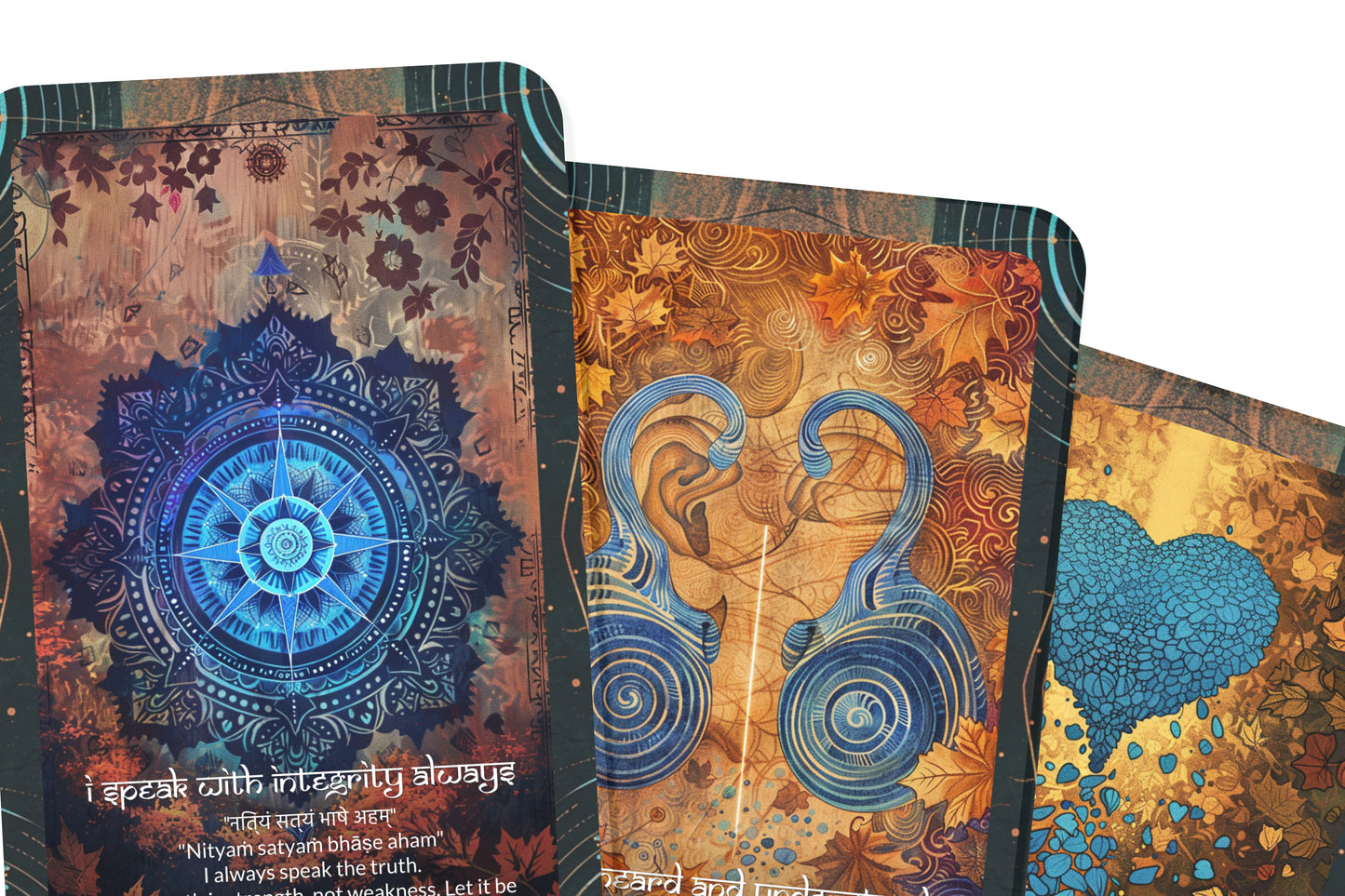 Throat Mantra – A Truth Voice Oracle Deck – 22 Oracle Cards – Speak with Clarity and Power