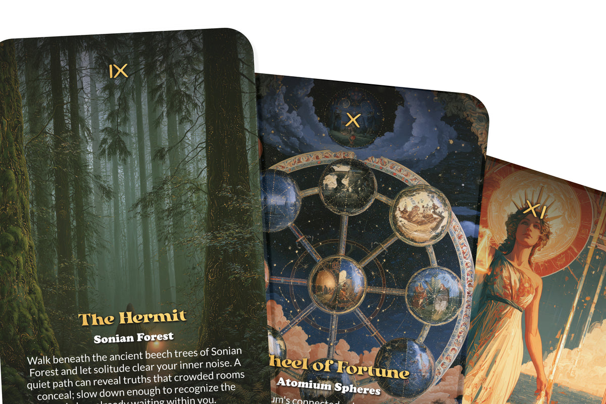 The Tarot of Brussels – A European Heritage Tarot Deck – 22 Tarot Cards – Gothic Splendor and Belgian Cultural Wisdom