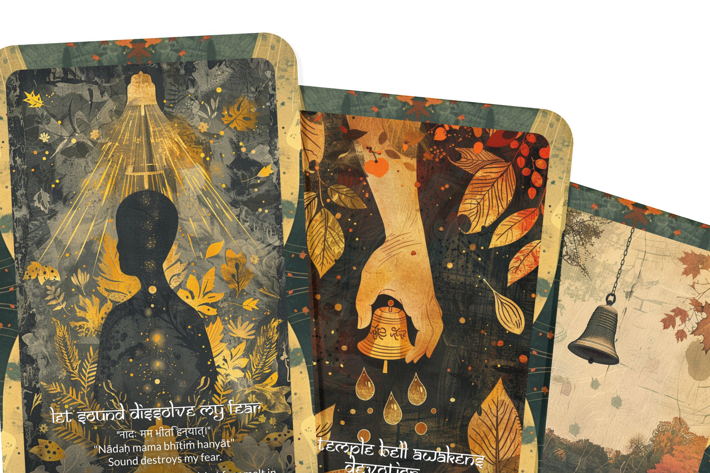 Temple Bell Mantra – A Vibration Oracle Deck – 22 Oracle Cards – Awakening Through Sacred Sound
