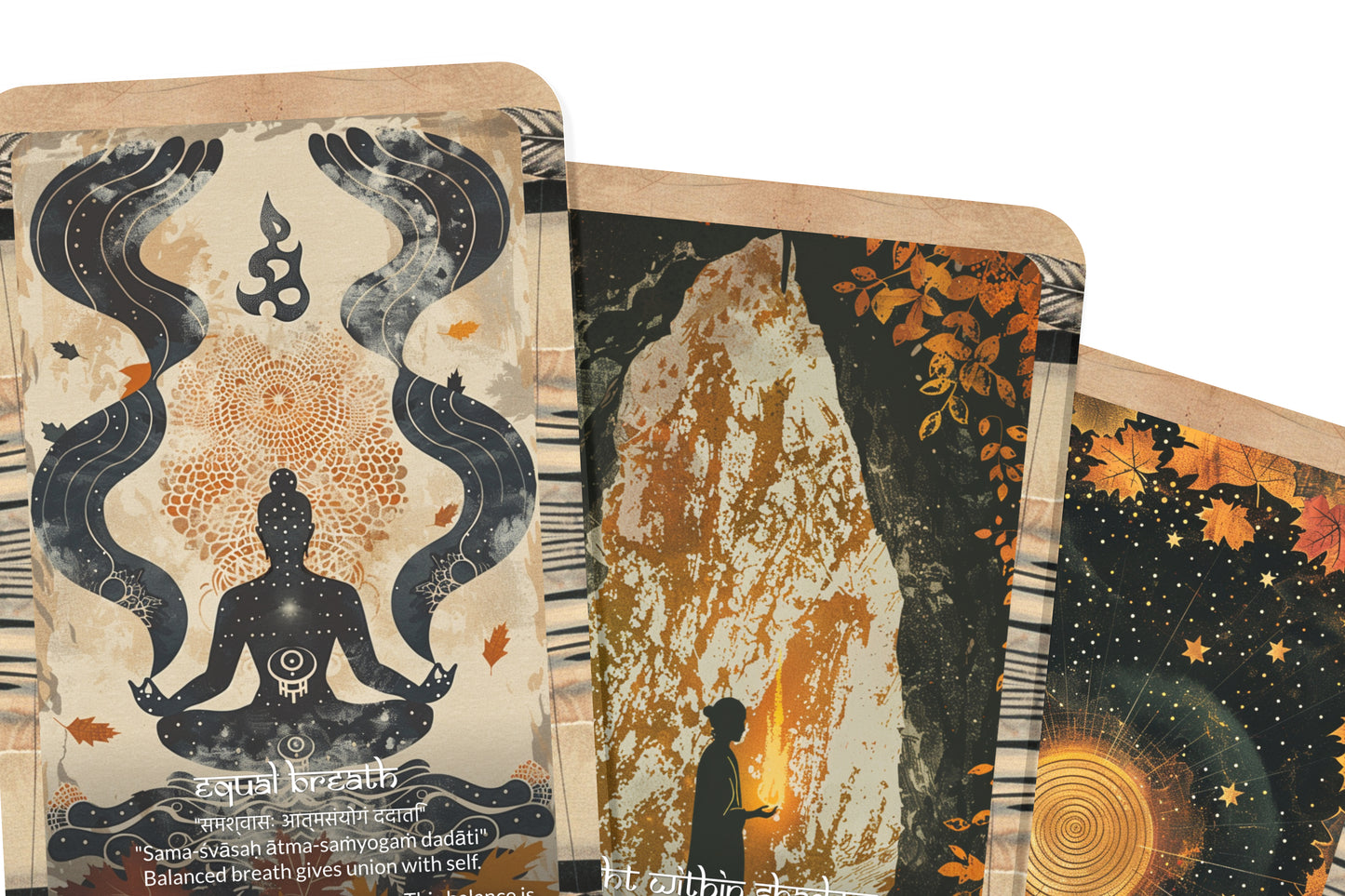 Equinox Mantra – A Balance and Transition Oracle Deck – 22 Oracle Cards – Aligning Light and Dark