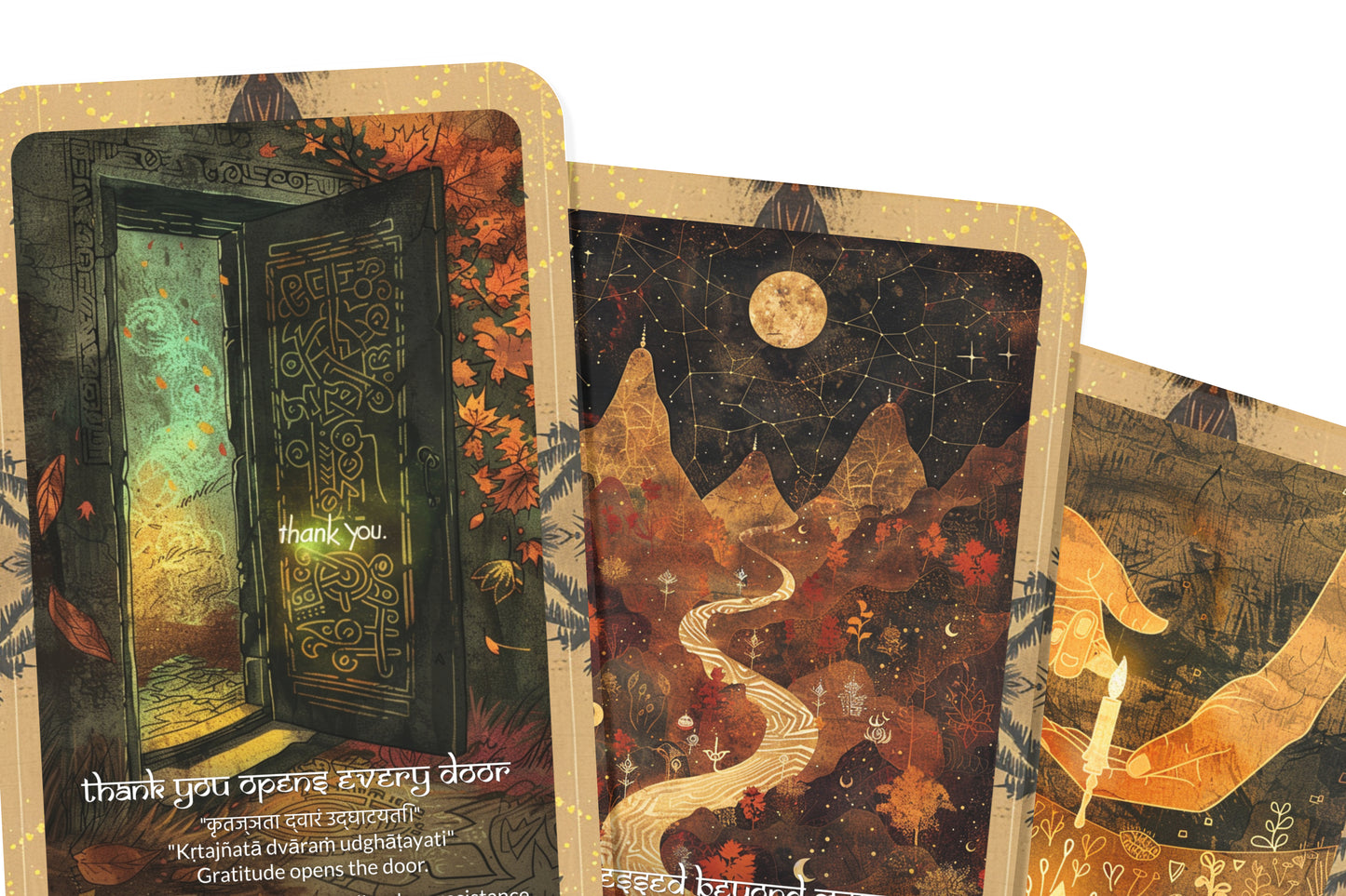 Gratitude Mantra – A Heart Expansion Oracle Deck – 22 Oracle Cards – Blessings in Every Breath