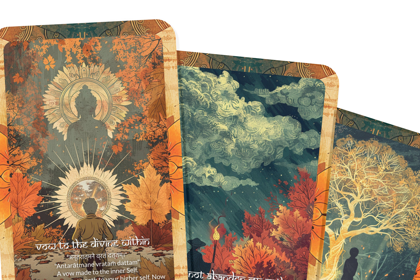 Sacred Vow Mantra – A Soul Commitment Oracle Deck – 22 Oracle Cards – Honoring Promises of the Heart