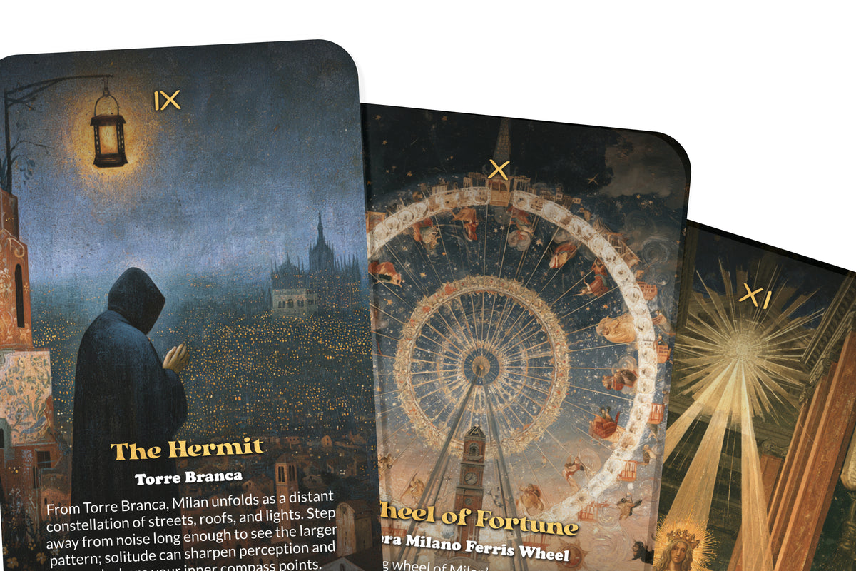 The Tarot of Milan – An Italian Art Tarot Deck – 22 Tarot Cards – Fashion, Renaissance Beauty, and Sacred Design