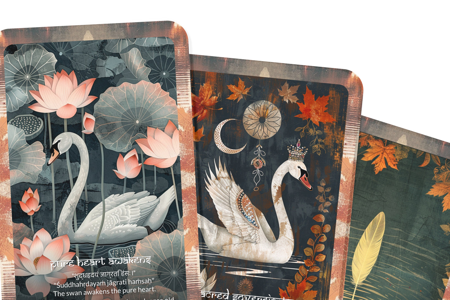 Swan Grace Mantra – A Beauty & Balance Oracle Deck – 22 Oracle Cards – Moving in Sacred Elegance