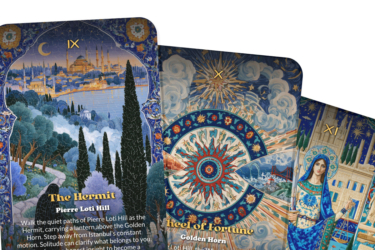 The Tarot of Istanbul – A Bosphorus Mysticism Tarot Deck – 22 Tarot Cards – Where East Meets West