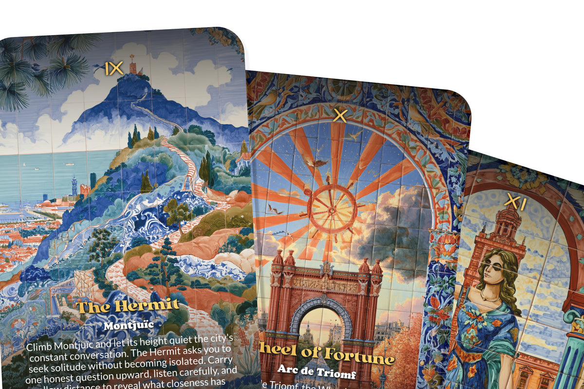 The Tarot of Barcelona – A Catalan Spirit Tarot Deck – 22 Tarot Cards – Art, Architecture, and Mediterranean Magic