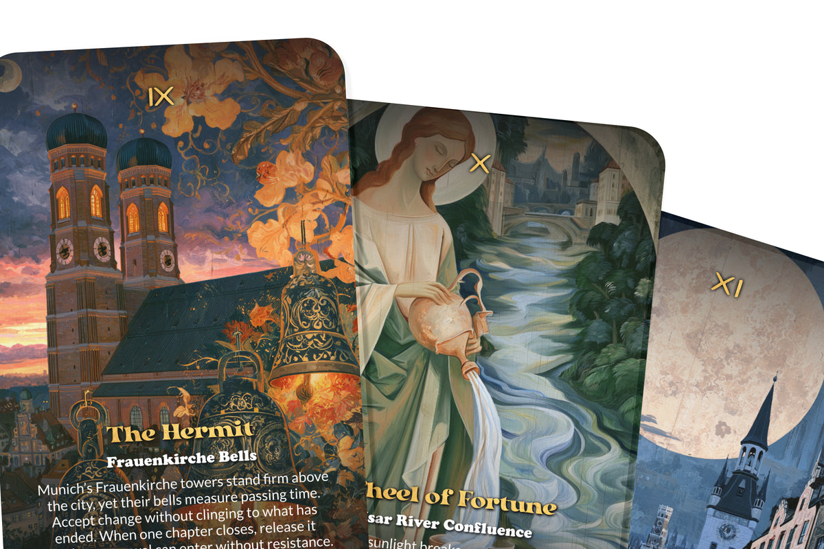 The Tarot of Munich – A Bavarian Heritage Tarot Deck – 22 Tarot Cards – Alpine Traditions and Germanic Spirit