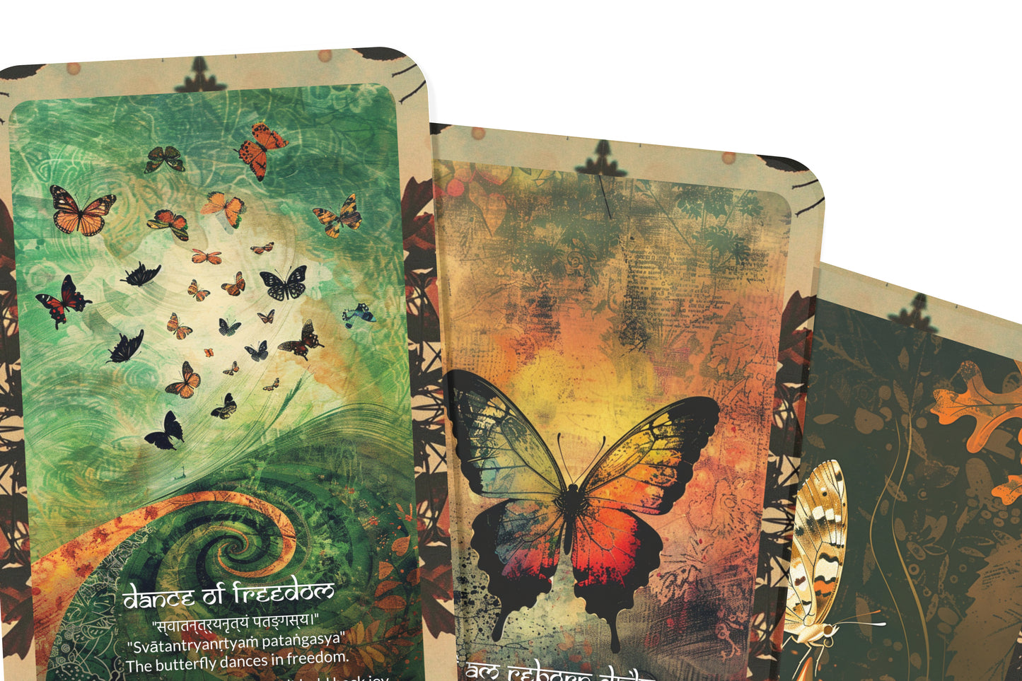 Butterfly Mantra – A Transformation Oracle Deck – 22 Oracle Cards – Metamorphosis of the Soul